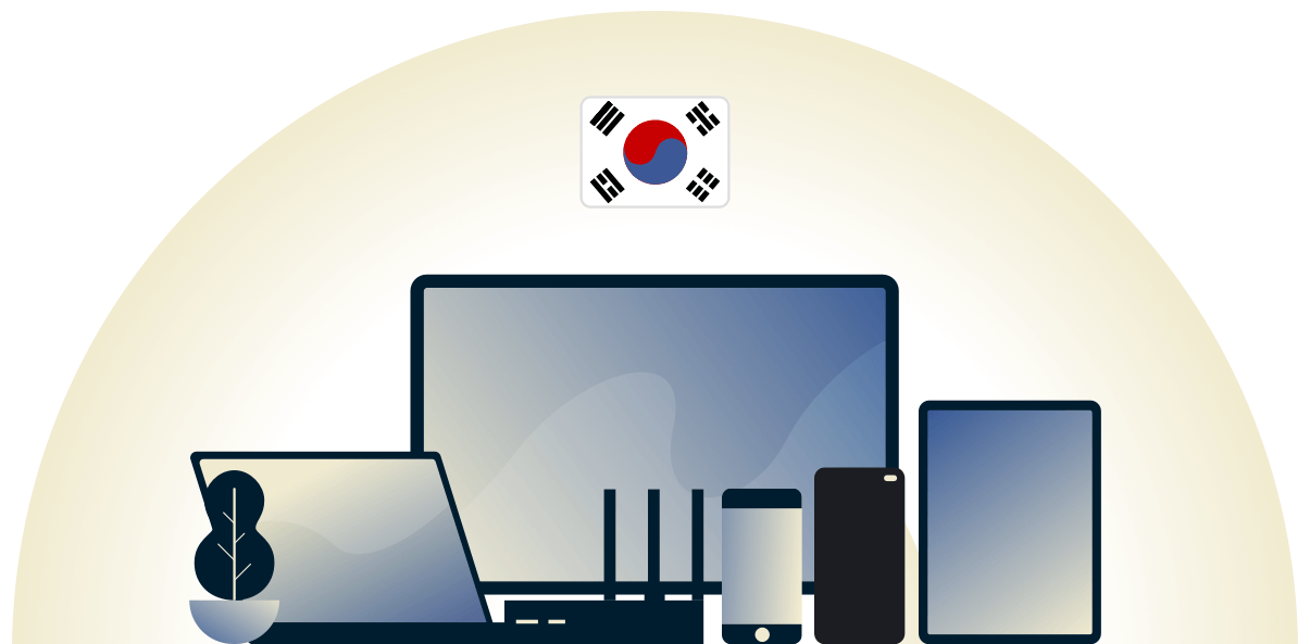 VPN Korea Selatan melindungi beragam perangkat.