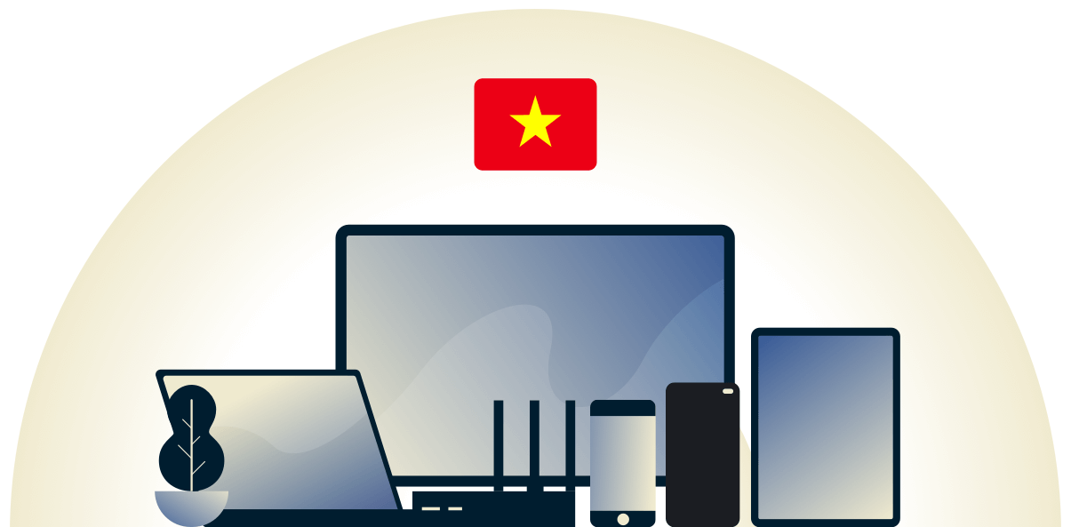 Vietnam VPN prot&eacute;geant une vari&eacute;t&eacute; d'appareils.